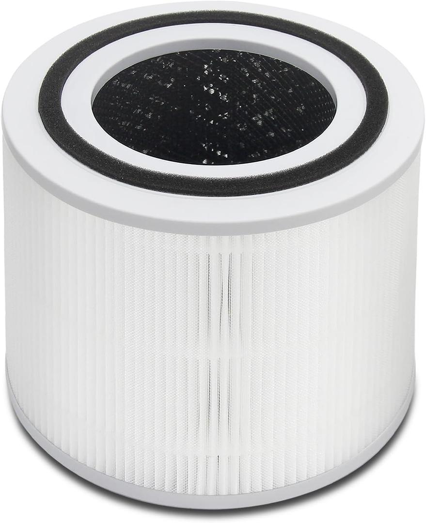 Core 300 Replacement Filter for LEVOIT Core 300 Core 300S Core 300P Core 300SP Air Purifier, 3in1 High Efficiency and Activated Carbon, Compared to Part # Core 300RF, 1 Pack, White