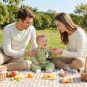 JiAmy Baby Snowsuit Infant Printed Winter Onesie Baby Button Thin Fall Winter Outfits Romper 3-12months (Green)