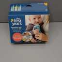 The First Years Squeeze & Sip Toddler Straw Cups - Squeezable Transition Sippy Cup with Silicone Straw - Toddler Feeding Supplies - 7 Oz - 3 Count - Ages 6 Months and Up (Green/Teal)