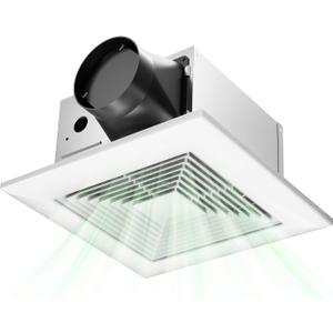 Amico Bathroom Exhaust Fan, 80 CFM, 0.8 Sones, Easy & Quiet Bathroom Fan, No Attic Access Needed, Ceiling Retrofit Ventilation Fans, ETL & FCC Certified