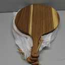 4 Pack 14 Inch Round Wooden Cutting Board with Handle, 14 Inch Acacia Wood Pizza Board, Acacia Wood Pizza Peel for Kitchen Decor and Charcuterie,Cheese,Bread & Meat