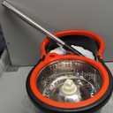 Spin Mop and Bucket with Wringer Set,360 Mop and Bucket System with 3 Microfiber Mop Refills and 50" Extended Handle for Floor Cleaning (Black)