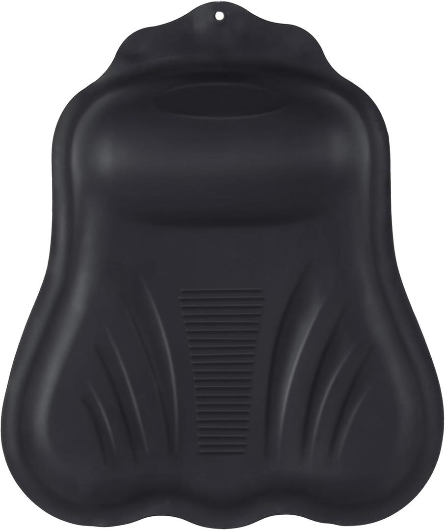 Goowin Bath Pillows for Tub, New Generation Skin-Friendly Silicone Bath Pillow, Luxury Bathtub Pillow for Head and Neck, Powerful Suction Tub Pillow for Bathtub with Inflatable Airbag (Black)