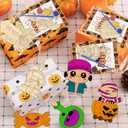 2 x 12 Pcs Halloween Wooden Painting Crafts for Kids, Boo Ghost Pumpkin Painting Cutouts DIY Art Craft Kit for Halloween Party Favors Coloring Ornament for School Activities Supplies