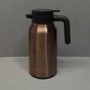 Carafes for Hot Liquids 70 oz - 12 Hour Hot Stainless Steel Thermal Coffee Carafe-Insulated Coffee Carafes For Keeping Hot/Cold Coffee, Tea, Water, Drink Dispenser for Parties(Gold) (67.6 Ounces)
