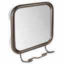 Hook Vanity Mirror Bathroom Shower Mirror Razor Holder for Shower Fogless Bathroom Mirror Portable Bath Shower Shaving Mirror Hanging Mirror Glass with Suction Cup Man