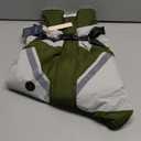 IECOii Dog Coat with Harness Built in - Green, Large - Waterproof Winter Coat, Fleece Lined Snow Jacket for Dogs XL