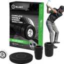 Blast Motion Golf Swing & Stroke Analyzer - Real-time Feedback, Swing Metrics, Swing Trainer, Video Capture Highlights, Track Performance (GEN3 Sensor)