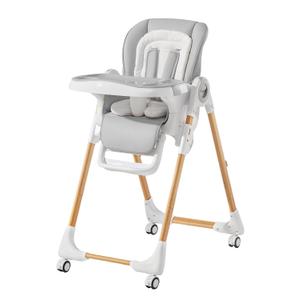 Mallify Convertible High Chairs for Babies and Toddlers, Height Adjustable Baby High Chair, High Chair with Removable Tray, Adjustable Backrest, Portable Baby Dinning Chair with Lockable Wheels (Light Gray)
