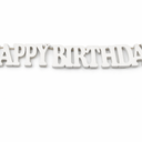 Happy Birthday Wood Sign Cutout - DIY Paintable Wooden Letter Sign - Decorative Birthday Party Freestanding Decoration