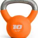 CAP Barbell Cast Iron Kettlebell - Coated Options, Singles and Sets, Multiple Weight Choices (10 pounds)