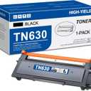 TN-630 TN630 Toner Replacement for Brother TN630 Toner Cartridge Black to use with HL-L2300D HL-L2380DW HL-L2320D DCP-L2540DW HL-L2340DW HL-L2360DW MFC-L2720DW Printer, 1-Pack