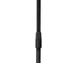 Pyle Universal Microphone Stand - M-6 Mic Holder USA Standard Adapter and Height Adjustable from 31.5 to 60 Inch High w/ Pivotable Gooseneck Mount - Heavy Duty Clutch Tension Knob PMKS32