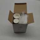 Boao 100 Set 5 oz Ice Cream Cups with Spoons Disposable Paper Sundae Dessert Bowls Summer Party Supplies (Classic Style)