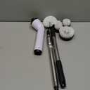 TUYU Electric Spin Scrubber, Full-Body IPX7 Waterproof Bathroom Scrubber with Power LCD Display, Adjustable Extension Handle, Cordless Shower Cleaner Brush for Bathtub Kitchen Wall Cleaning (Black)