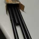 Desunia 72" Heavy Duty Round Closet Rod | 32mm Diameter | Black Clothes Pole | 4 Pack