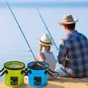 AUTODECO Collapsible Bucket 5 Gallon Container Folding Water Bucket Portable Wash Basin 20L