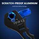 Adjustable AN Wrench 3AN-16AN - Lightweight Aerospace Aluminum, Black Anodized Finish for AN Hose & Fuel Line Fittings (Non-Scratch Jaw)