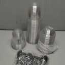 50 Pack 12OZ Clear Plastic Cups with Dome Lids and Sporks No Hole Disposable Fruit Cups for Dessert,Cupcake,Parfait,Pudding,Iced Cold Drinks,Snacks,Fruits,Bakeries,Ice Cream