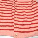 Milumia Women's Striped Button Up Cardigan Sweater Y2k Fall Long Sleeve Crewneck Oversized Sweater Top (Large, Red)