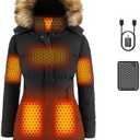 Graphene Women Heated Jacket 12V Fast Charge 18400mAh  Capacity, S