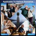 IceHeat Sound Amplifier for Seniors, Automatic noise reduction enhances voices, suppresses howling. Instant on-and-use with 7-button volume adjustment for simple, intuitive operation