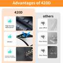Bike Cover Waterproof Outdoor - Bicycle Covers for 1 or 2 Bikes - 420D Heavy Duty Rain Sun UV Dust Wind Proof Cover for Electric Mountain Road Bike
