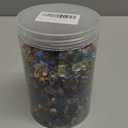 Keedolla 3 LB Glass Fish Tank Gravel Aquarium Fish Tank Stones, Betta Fish Bowl Rocks Gems Marbles Pebbles Gravel for Aquarium, Fish Tank, Vase Fillers, Succulent Plants Decor - Rainbow