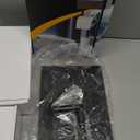 Toilet Paper Holder Free Standing - Toilet Paper Stand with Shelf - Storage for 4 Rolls- Bathroom Organizers, No Drill, for Large Toilet Rolls, 29.7 inch*12.6 inch (Matte Black)