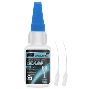 2 x BERIOVE Glass Glue Adhesive Repair: Clear Super Gel Fast Dried Waterproof for Plastic, Ceramic, Jewelry, Nail, Wood & Shoe 35g