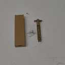 5" Backset Entry Door Latch, 3.03" Square Interface, Non-Handed, Polished Brass