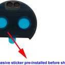 Replacement Part for Motorola Moto Z2 Force Camera Glass Lens (Glass Only) with Adhesive Pre-Installed Tools Kits