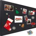 Large Bulletin Board - Foldable 36x48 Inches Cork Board Alternative with 20 Push Pins, 3' x 4' Self-Adhesive Felt Bulletin Board for Wall, Home Office Classroom Decor