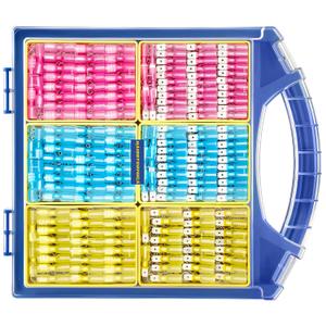 haisstronica 560PCS Heat Shrink Spade Connectors, AWG 22-10 Male Female Wire Spade Terminals, Quick Disconnect Wire Connectors Kit