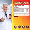 Organic Cadane Forskolin Supplement Capsules - 5in1 Concentrated with Turmeric Curcumin, Arjuna, Garcinia Cambogia, and Green Tea - 150 Capsules for 5 Months Supply