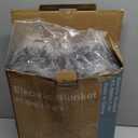 HOMLYNS LuxeHeat Heated Blanket Throw, Soft Flannel Sherpa, Electric Blanket 5 Heat Settings, Fast Heating, Heating Throw Blanket 3 Hours Timer Auto Shut Off, Machine Washable, 50×60 Inches, Grey