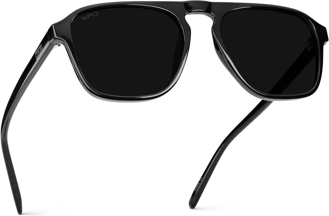 WearMe Pro Polarized Modern Aviator One-Bridge Square Mens Sunglasses
