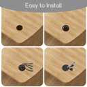 4PCS Cable Cord Grommet, 1.38 Inch (35mm) Black Desk Grommets ABS Plastic Desk Hole Cover Wire Hole Cover Pass Through Desks Grommets U Shaped Desks Wire Holes Insert for Table Furnitures Holes Covers