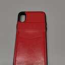 KIHUWEY Compatible with iPhone X/Xs Case Wallet with Credit Card Holder, Premium Leather Magnetic Clasp Kickstand Heavy Duty Protective Cover for iPhone Xs/X 5.8 Inch(Red)