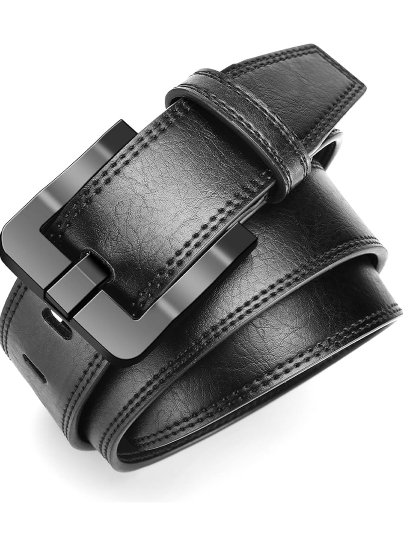 TSA Approved Non-Metal Nickel-Free Belt for Men with Hypoallergenic Buckles