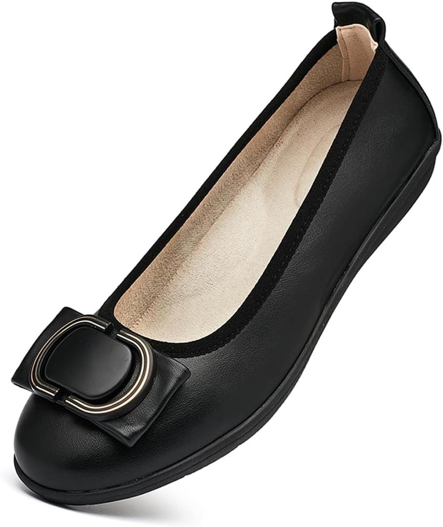 DeYashopin Women's Flats Shoes Non-Slip Ballet Shoes for Dressy Occasions,Walking and Driving Lightweight & Flexible for Comfort,9