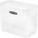 Bankers Box 1 Pack Portable Open Desktop Plastic File Storage Box with Hanging Rails, Side Handle, Organizer Bin, Letter