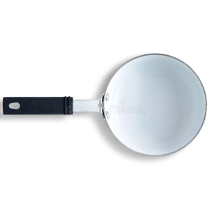 Small 5" MEGA COCINA red & white metal single Egg Frying Cooking Pan 2PCS