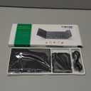 Samsers Multi-Device Foldable Bluetooth Keyboard with Touchpad, Rechargeable Dual-Mode(2.4G+BTx2) Wireless Keyboard with Holder, Portable Folding Keyboards for Android Windows iOS Mac OS - Black