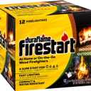 Duraflame Firestart Indoor/Outdoor Firelighters - Quick Ignition for BBQ, Fireplace, Fire Pit and Campfires (12 pack)