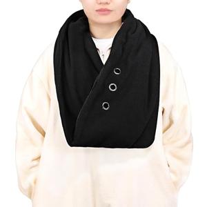Pet Bonding Scarf (Black) - Carry Bonding Pouch - for Chinchillas, Hedgehogs, Rats, Sugar Gliders, Guinea Pigs, and Rabbits
