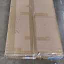 LITTLE TREE Farmhouse Coffee Table, 47 Inches Wooden Center Tables with Rounded Corners, Rectangular Living Room Tables, Modern Low Cocktail Tea Furniture for Living Room (Rustic Brown)