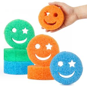 Kitchen Sponges (6 PCS) - Scratch-Free Multipurpose Dish Sponges for Kitchen, Bathroom - BPA Free & Made with Polymer Foam - Temperature Controlled Kitchen Sponge for Dishes, Odor Resistant Scrubber