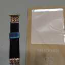 TOYOUTHS Braided Magnetic Band Compatible with Apple Watch Bands 38/40/41/42/44/45/46/49mm Women Men, Dressy Celtic Metal Stretchy Elastic Strap for iWatch Series 11 10 9 8 7 6 5 4 SE/Ultra 3 2 1 (Black/Rose Gold)