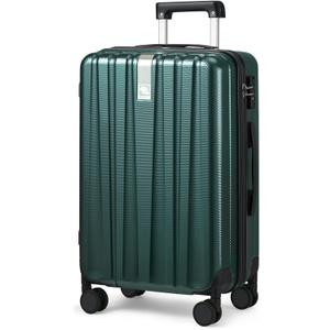 Hanke 29 Inch Luggage Suitcases With Spinner Wheels Lightweight PC hardside Rolling Suitcase With Travel Lock, Checked-Large 29-Inch(Blackish Green)